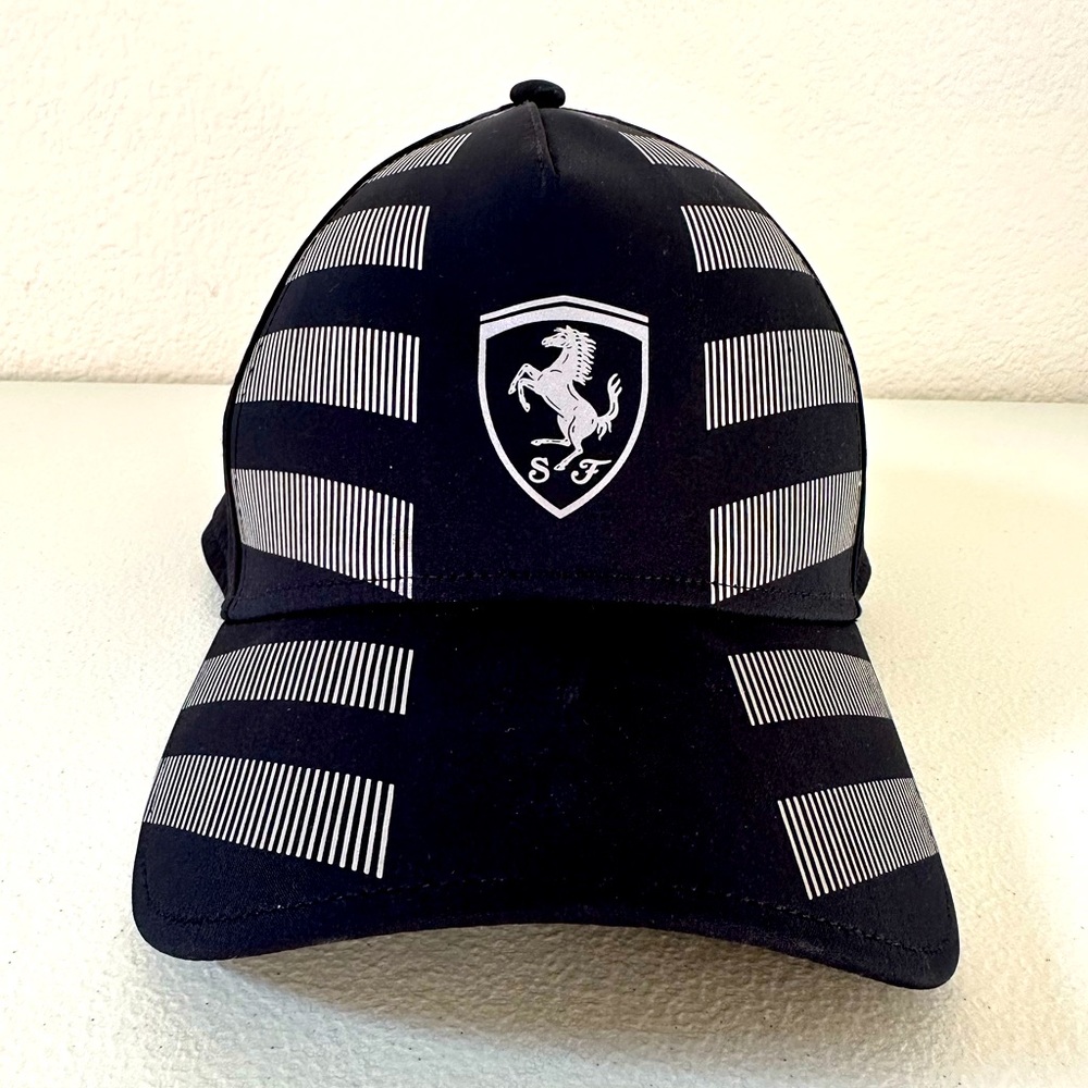 Scuderia Ferrari Black Cap with Silver logo and graphic | OS | NWOT